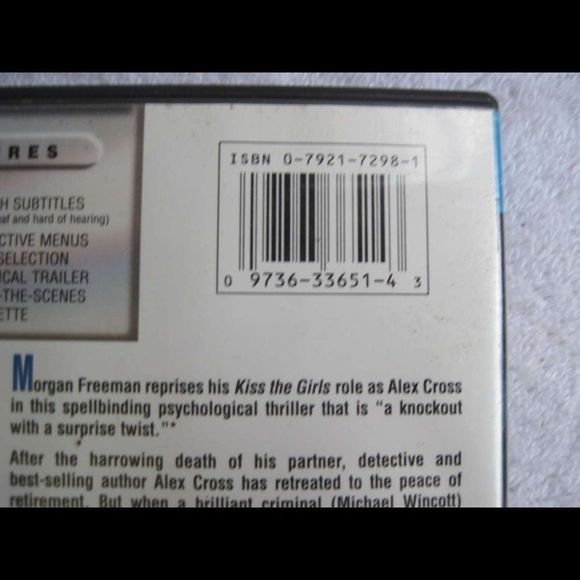 Along Came a Spider Morgan Freeman Alex Cross Document DVD Movie Bundle for $3 - Picture 3 of 6